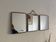 Vintage 1960 triptych mirror barber hairdresser Japonese style - 25 x 60 cm