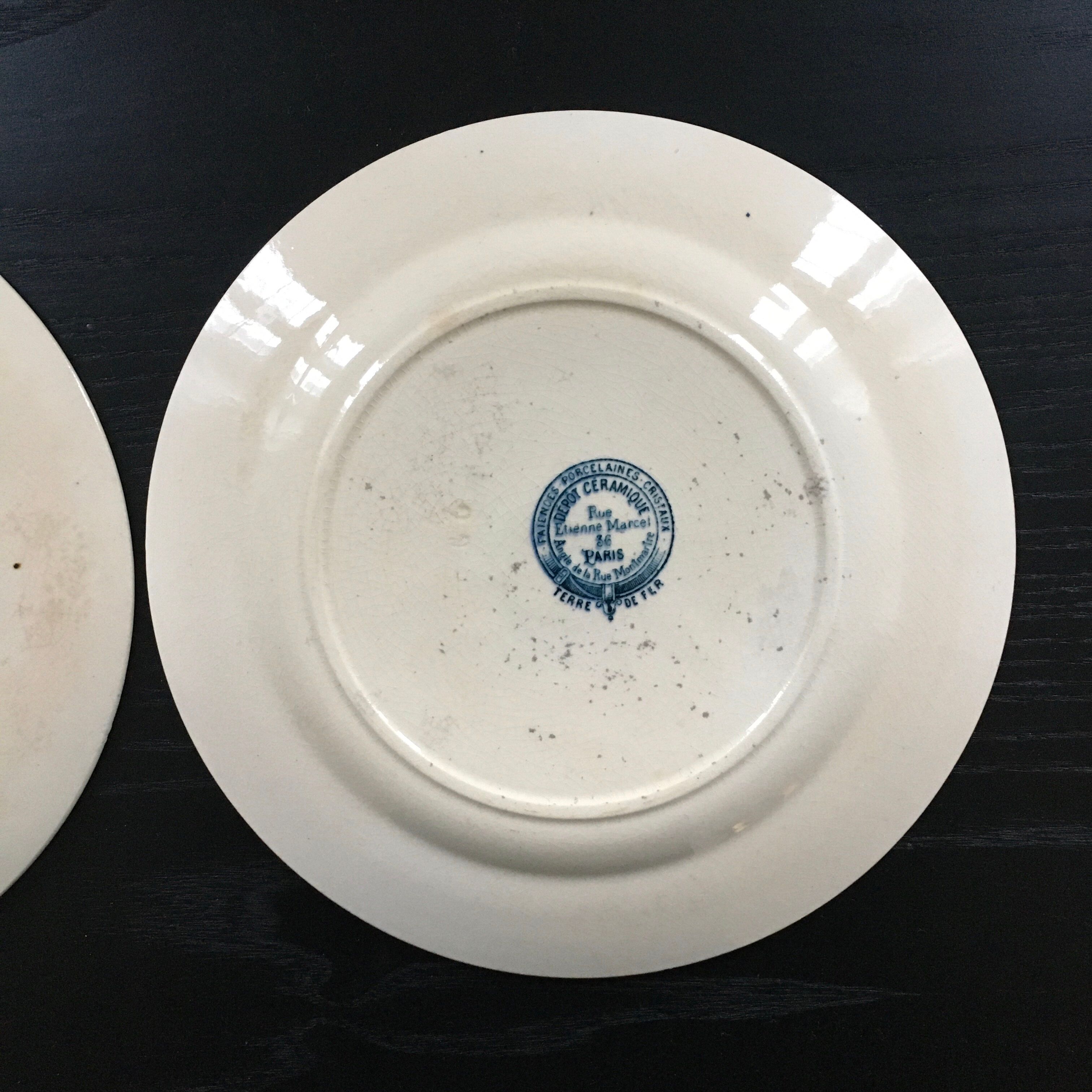 Lot 2 plates Terre de Fer