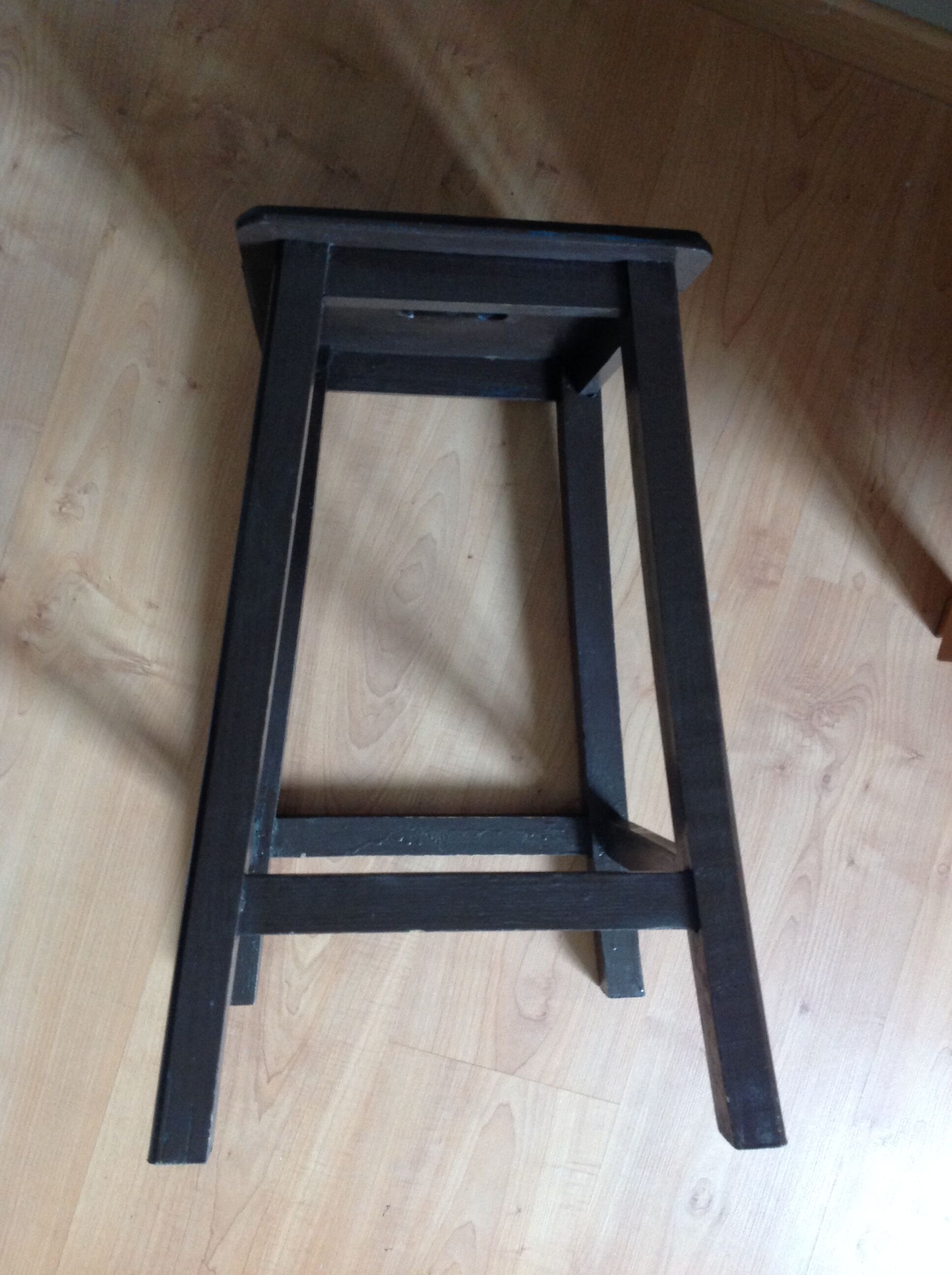Wooden workshop stool, 60s-70s