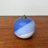 Mid-century studio pottery oil lamp by Karsten Nielsen for KN Keramik, 1960s.