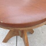 Vintage tripod foot piano stool 60s-70s