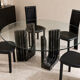Dining table Cattelan marble with 4 chairs.