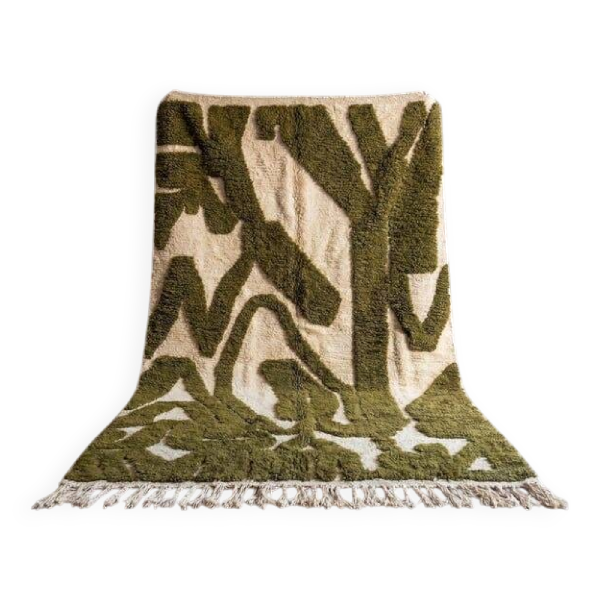 Handmade pure wool rug, size 200 x 300 cm.