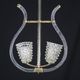 Amazing 2 Light Clear Rostrato Murano Glass Chandelier by Barovier & Toso,