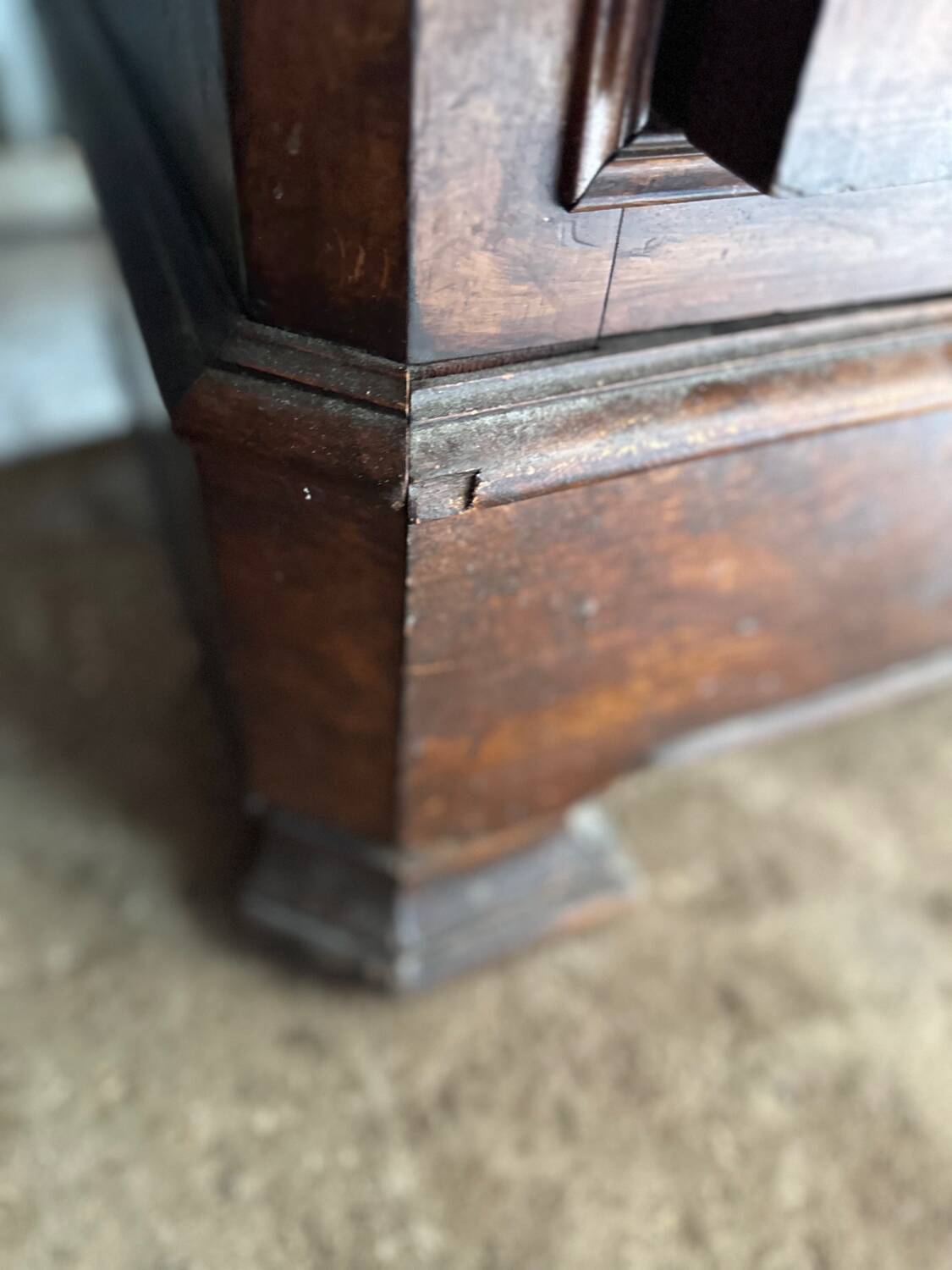 Old solid wood hosiery cabinet
