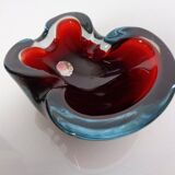 Sommerso Murano Glass Ashtray, Italy, 1960s