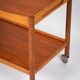 Chariot de bar danois moderne du milieu du siècle par Hans J. Wegner pour Andreas Tuck, années 1950.
