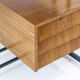 Mid- Century Modern Writing Desk, Brass and Metal, Italy 1960s