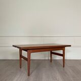 Table basse/à manger, elevator de Kai Kristiansen, en teck, Denmark 1960