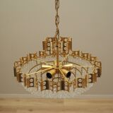 Lustre en laiton, design danois, années 1970, production : Danemark