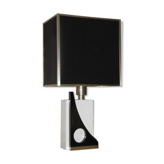 Vintage black white table lamp