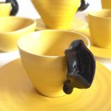 Tea set in vintage ceramic design 60s