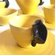 Tea set in vintage ceramic design 60s