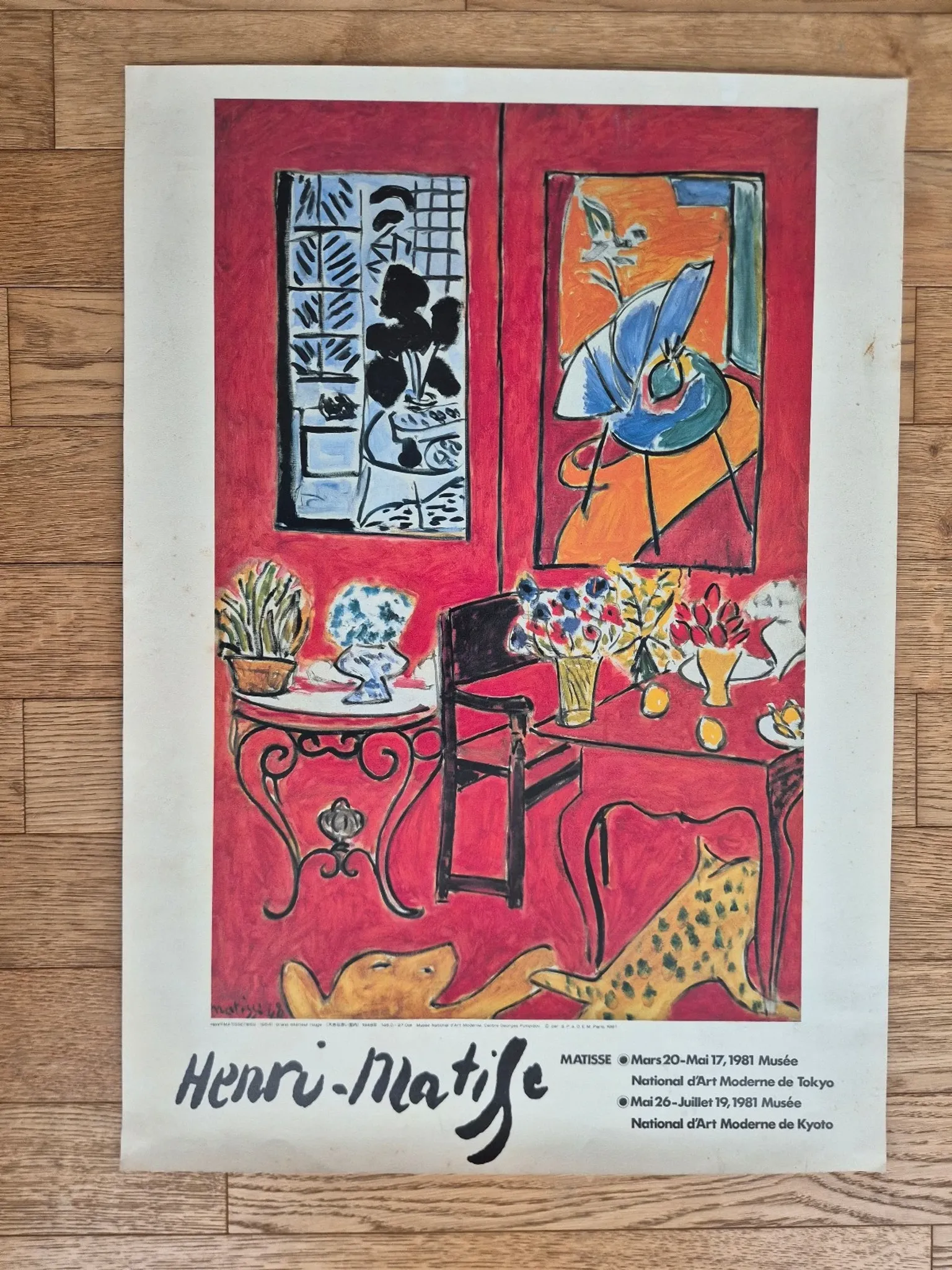 Matisse - Large Red Interior 1948 - Japan 1981 - Original poster