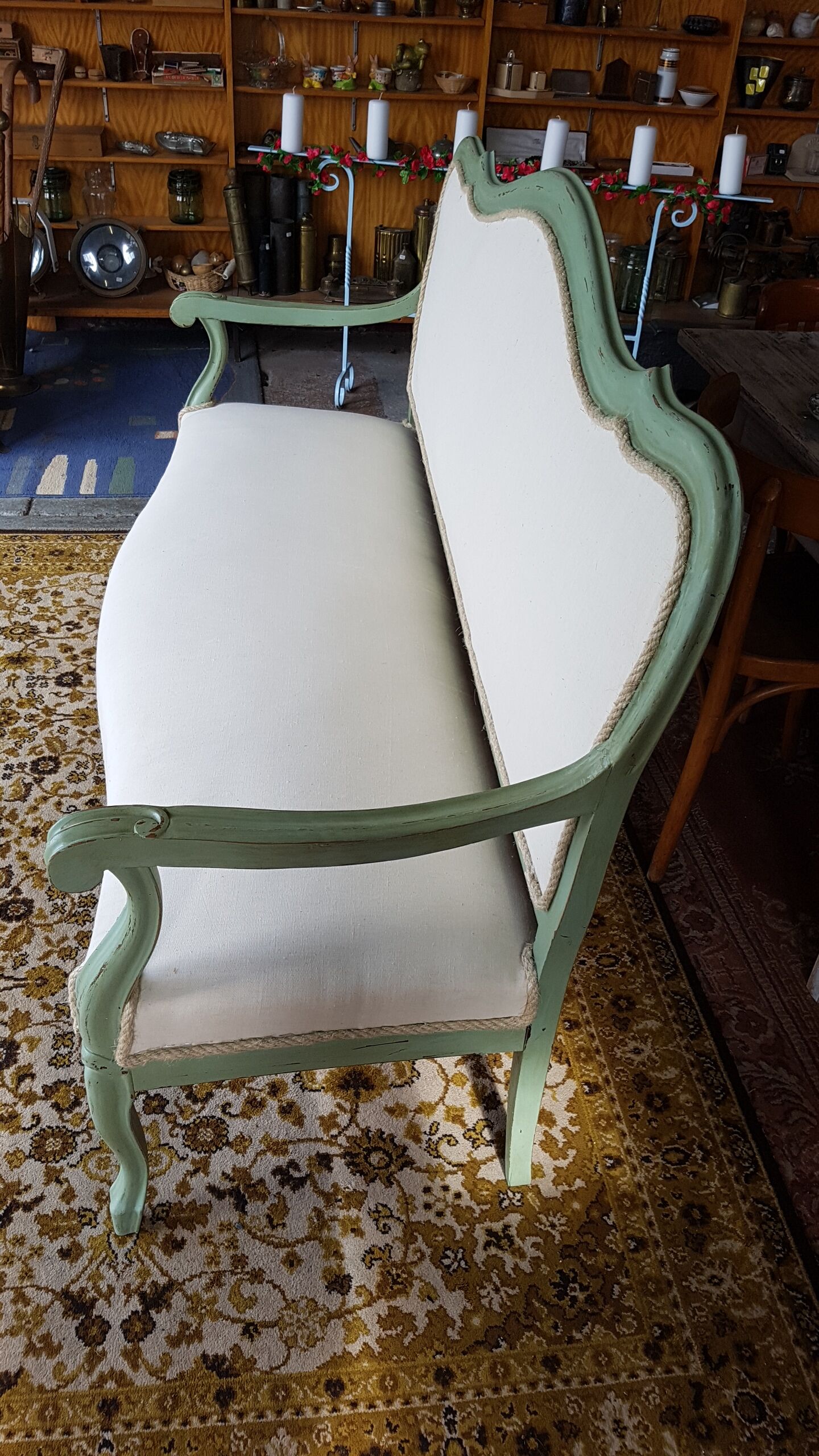 Redesigned louis XV style bench