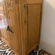 Buffet ancien en bois et marbre, style Art déco