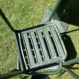 Tolix set, 2 t4 chairs and a Tolix mini kub table