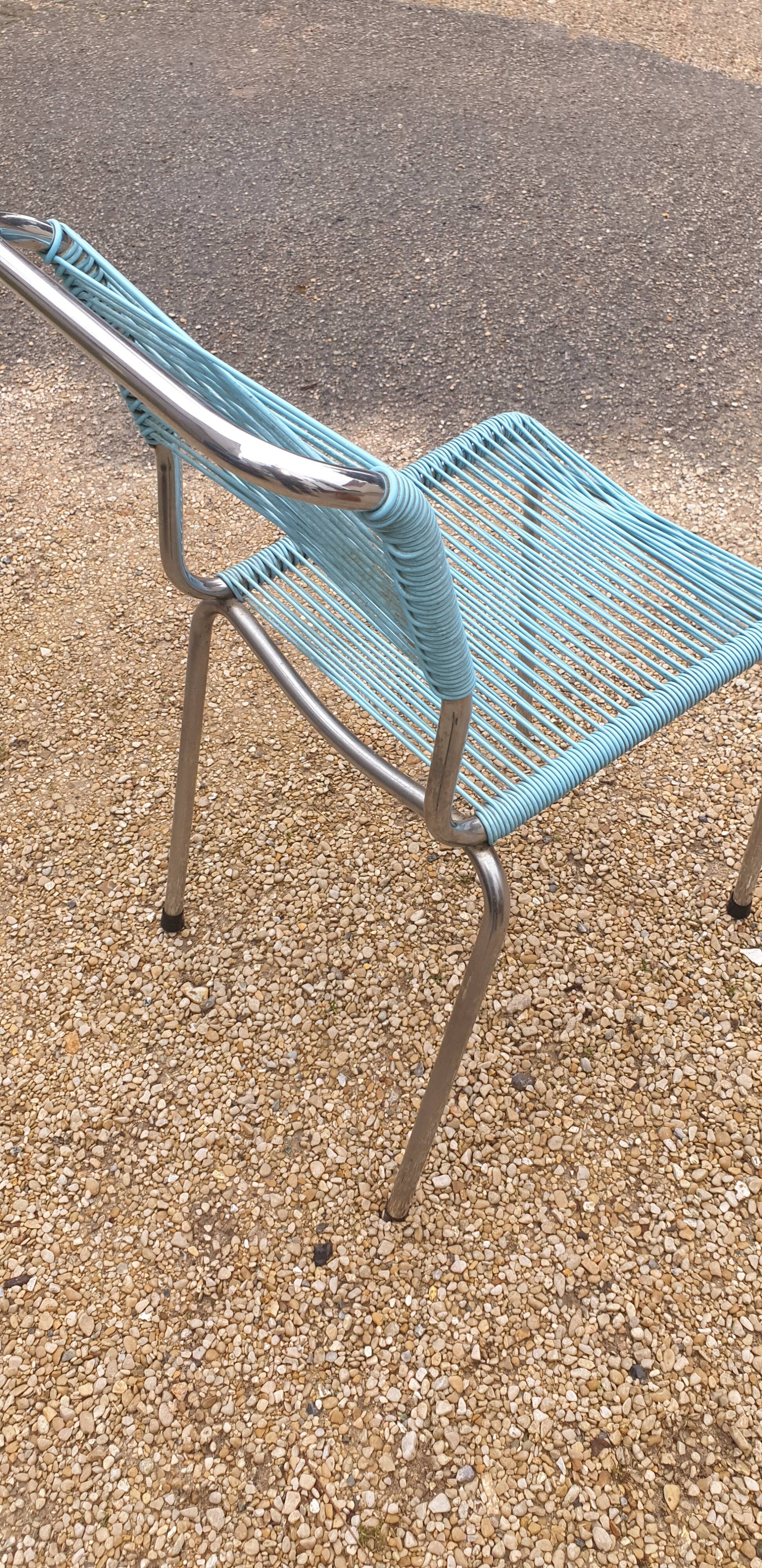 Scoubidou chair seventies