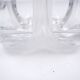 Vide-poches en cristal daum france en verre clair et givré - vers 1980