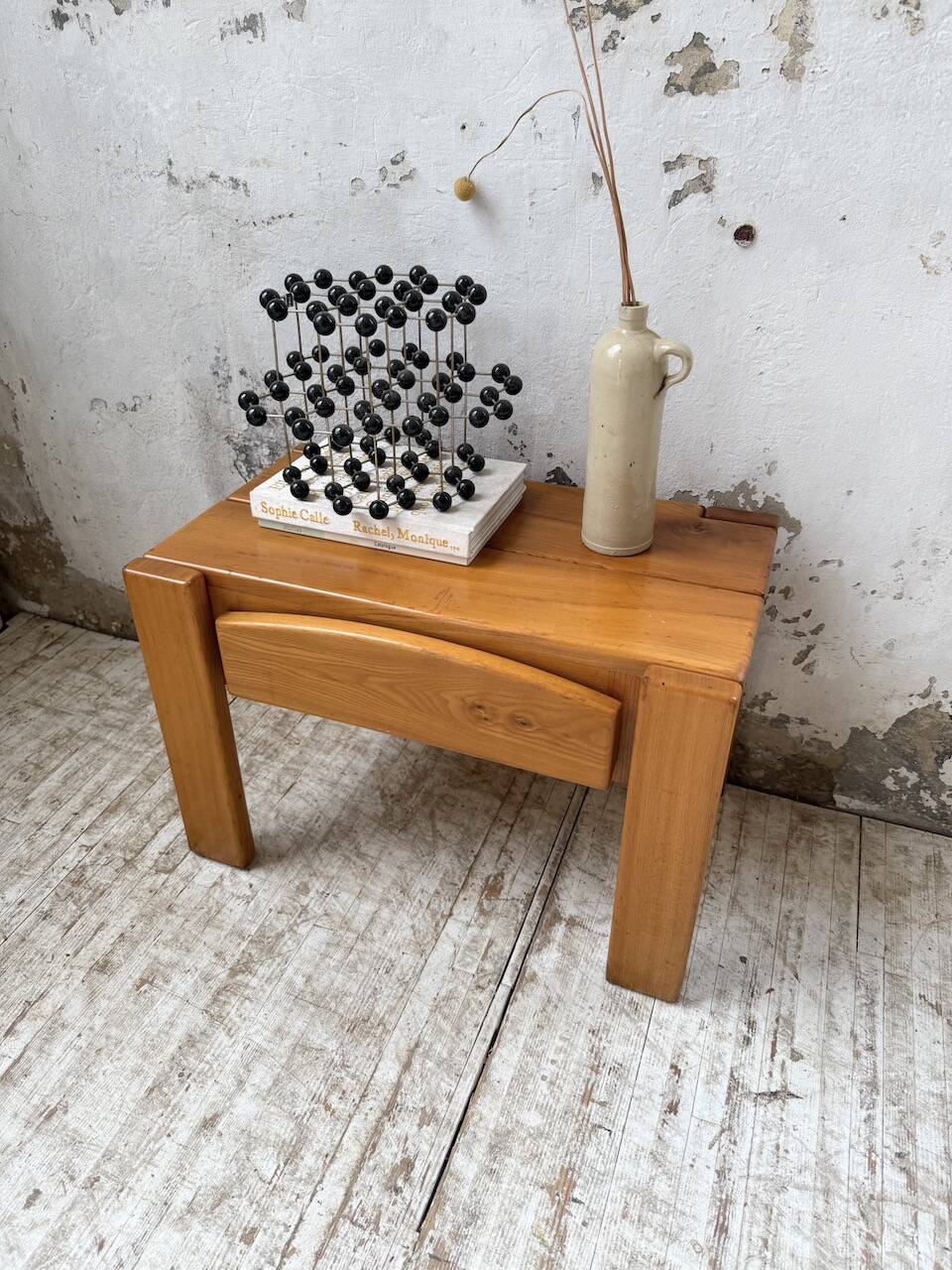 Solid elm bedside table Maison Regain