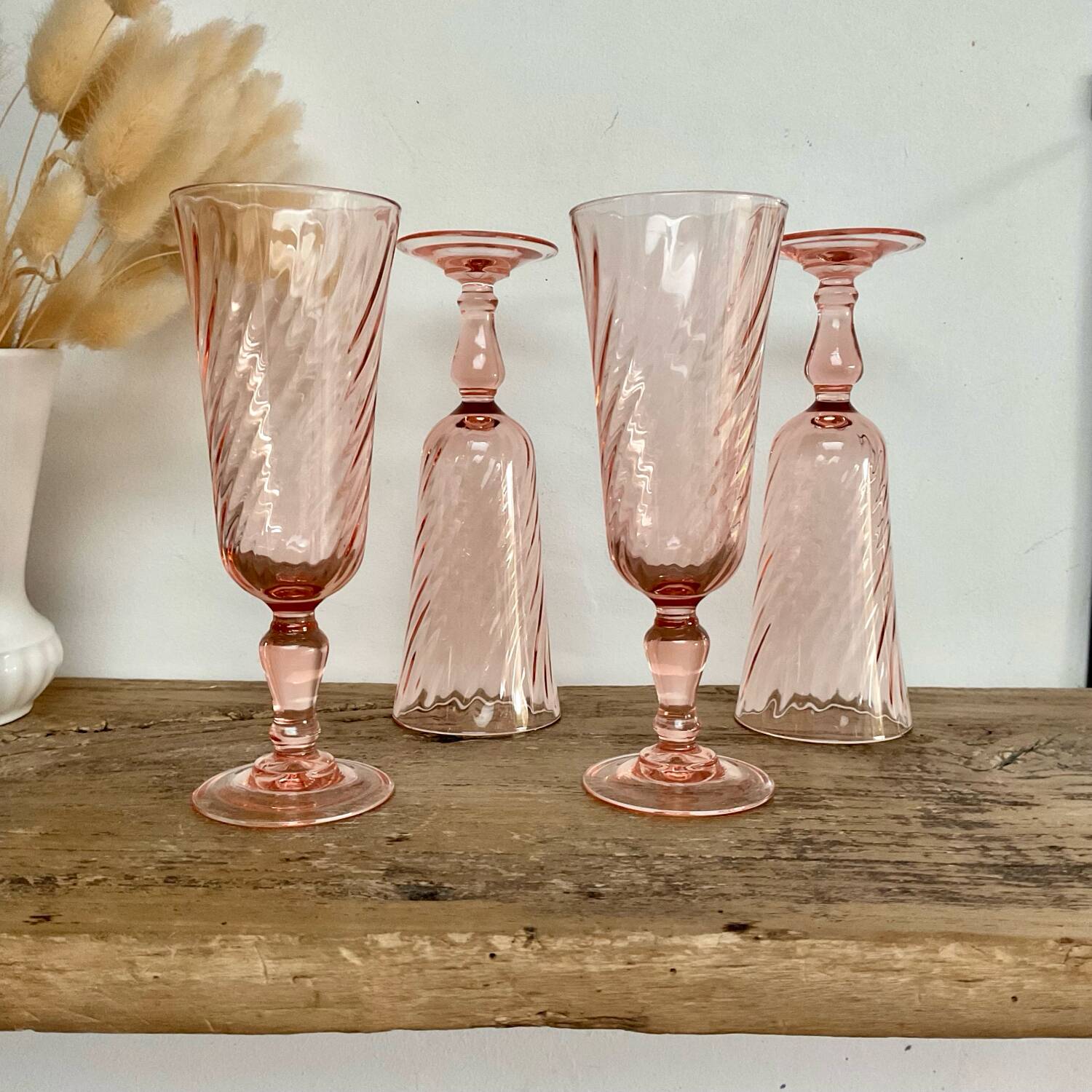 4 vintage Rosaline flutes
