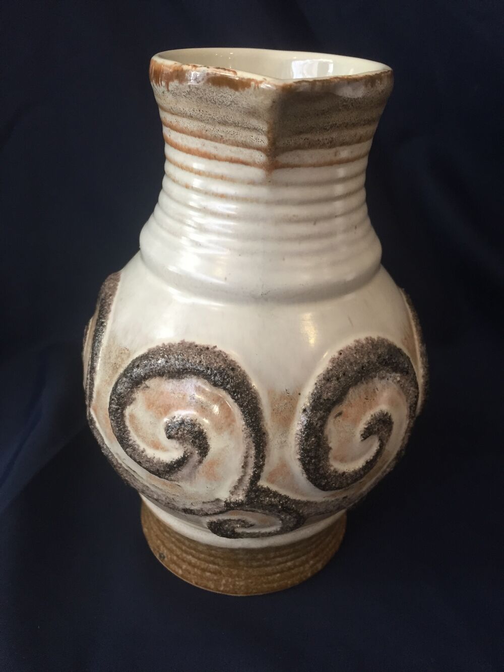 Ceramic jug or pitcher from the strehla fat lava workshops