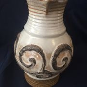 Ceramic jug or pitcher from the strehla fat lava workshops
