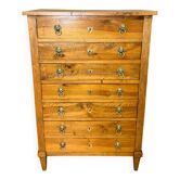 Louis XVI chest of drawers in walnut, late 19th century.