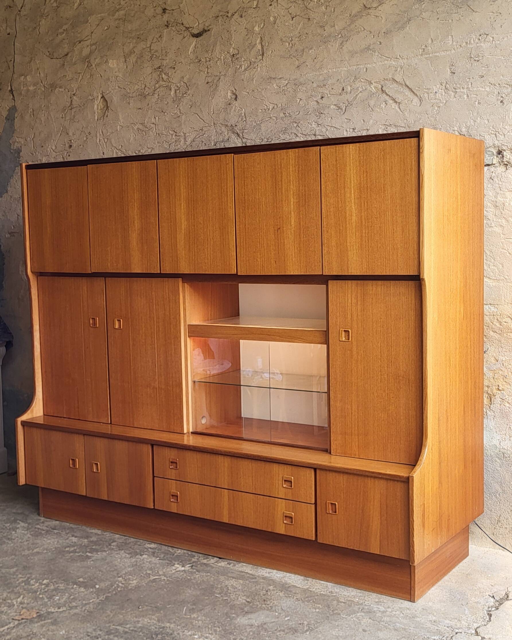 Living Buffet 1970s Teak Scandinavian Style