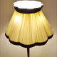 1950's floor lamp in mahogany and brass