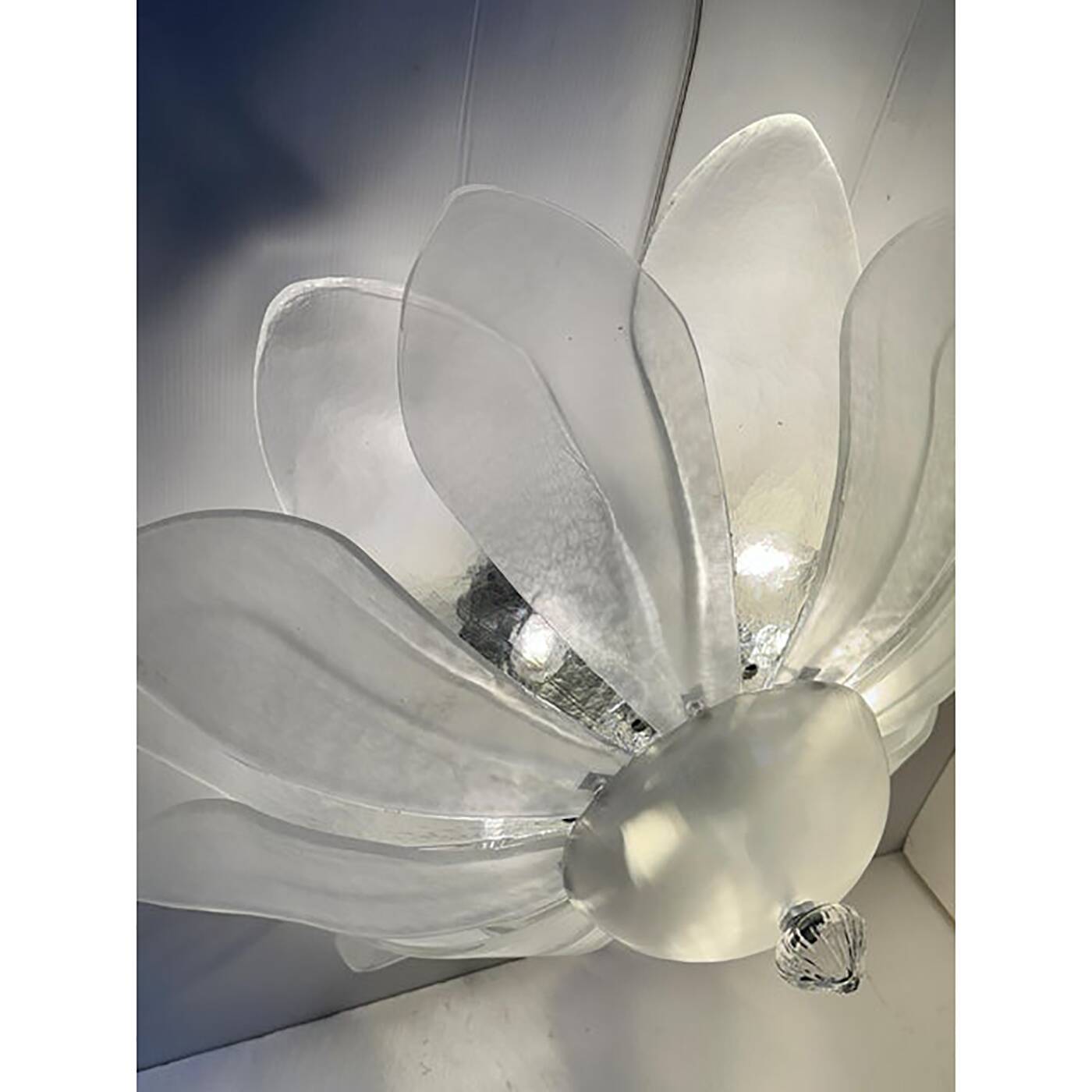 Contemporary Modern Flower  Glass Flush Mount