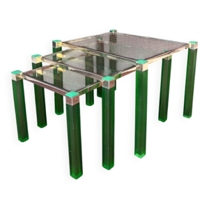 Ensemble de 3 tables - gigogne