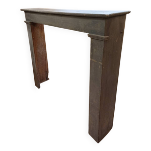 decor, cheminée factice, - peint