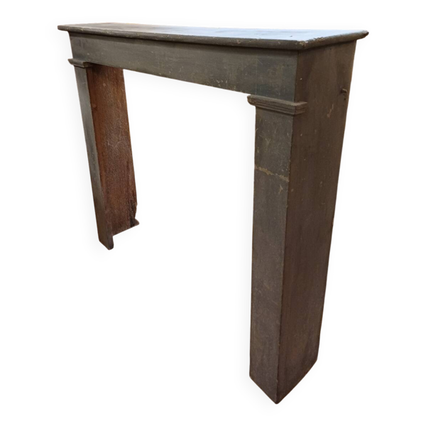 Decor, cheminée factice, console Bois peint époque 19 eme