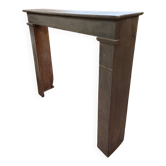 Decorative fireplace, painted wooden console table, 19th century
