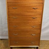 Commode rétro vintage en teck du milieu du siècle par Beeanese – 1960 Élégante