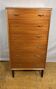Commode rétro vintage en teck du milieu du siècle par Beeanese – 1960 Élégante