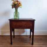 Oak trunk side table