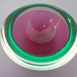 Sommerso Murano Glass Bowls by Flavio Poli, 1960s, Set of 4