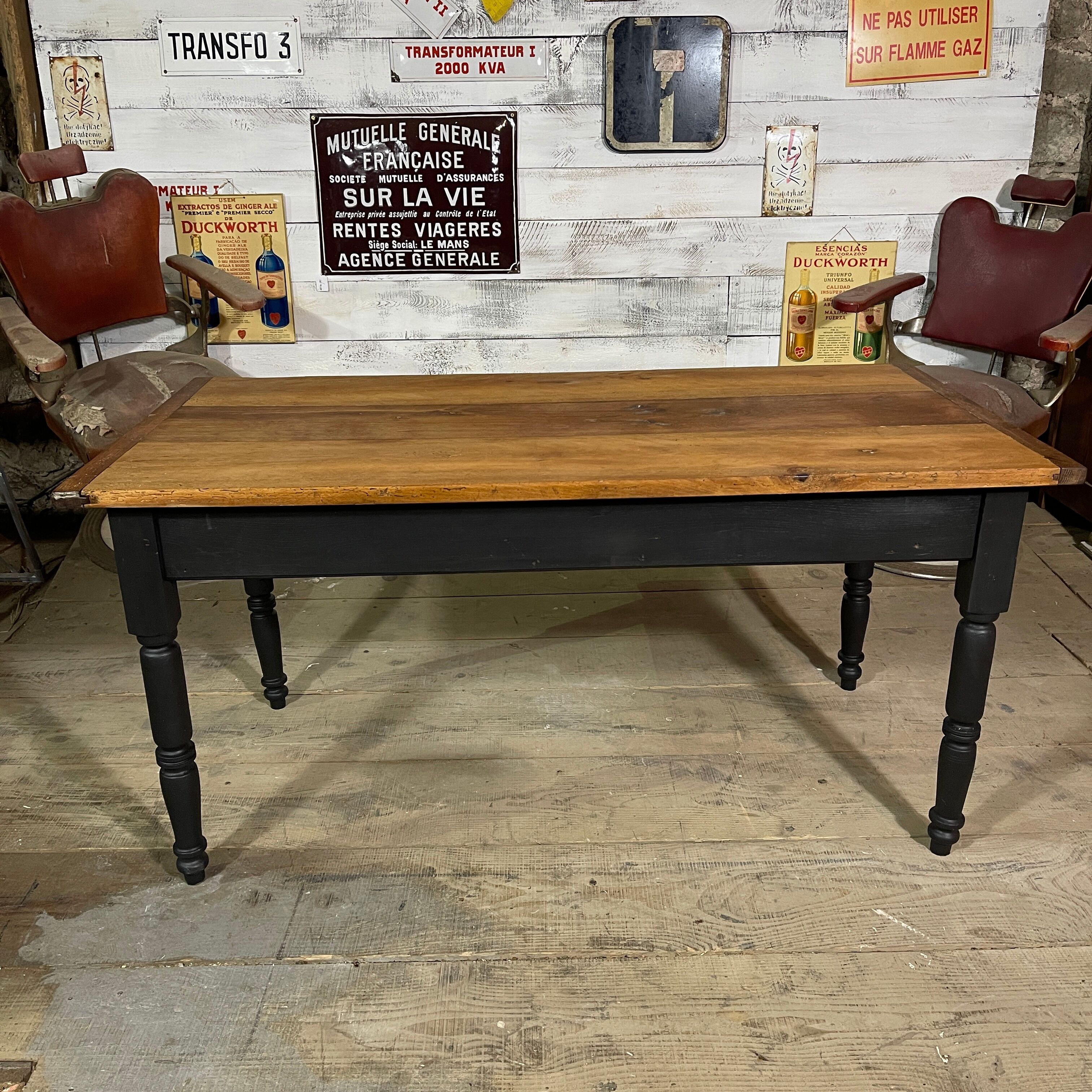 Oak farmhouse table