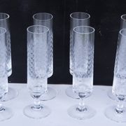 Lot of 7 Rosenthal Romance Motif I Flute Champagne 7.25" tall