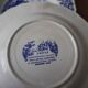 5 vintage Sarreguemines hollow plates, Castle model