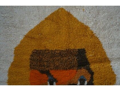 Colorful Berber carpet 242x147cm