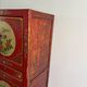 Chinoiserie, Asian wooden cabinet, painted with decor of flowers and birds
