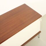 Enfilade Airborne with lacquered sliding doors, France, 1960s