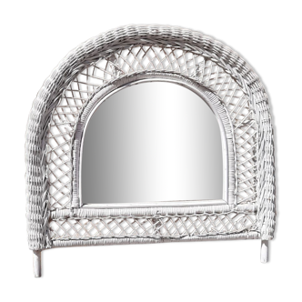 Rattan mirror