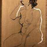 Painting drawing nude feminine