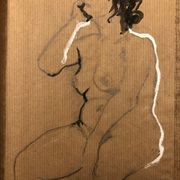 Painting drawing nude feminine