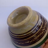 Berber bowl in earth with motifs