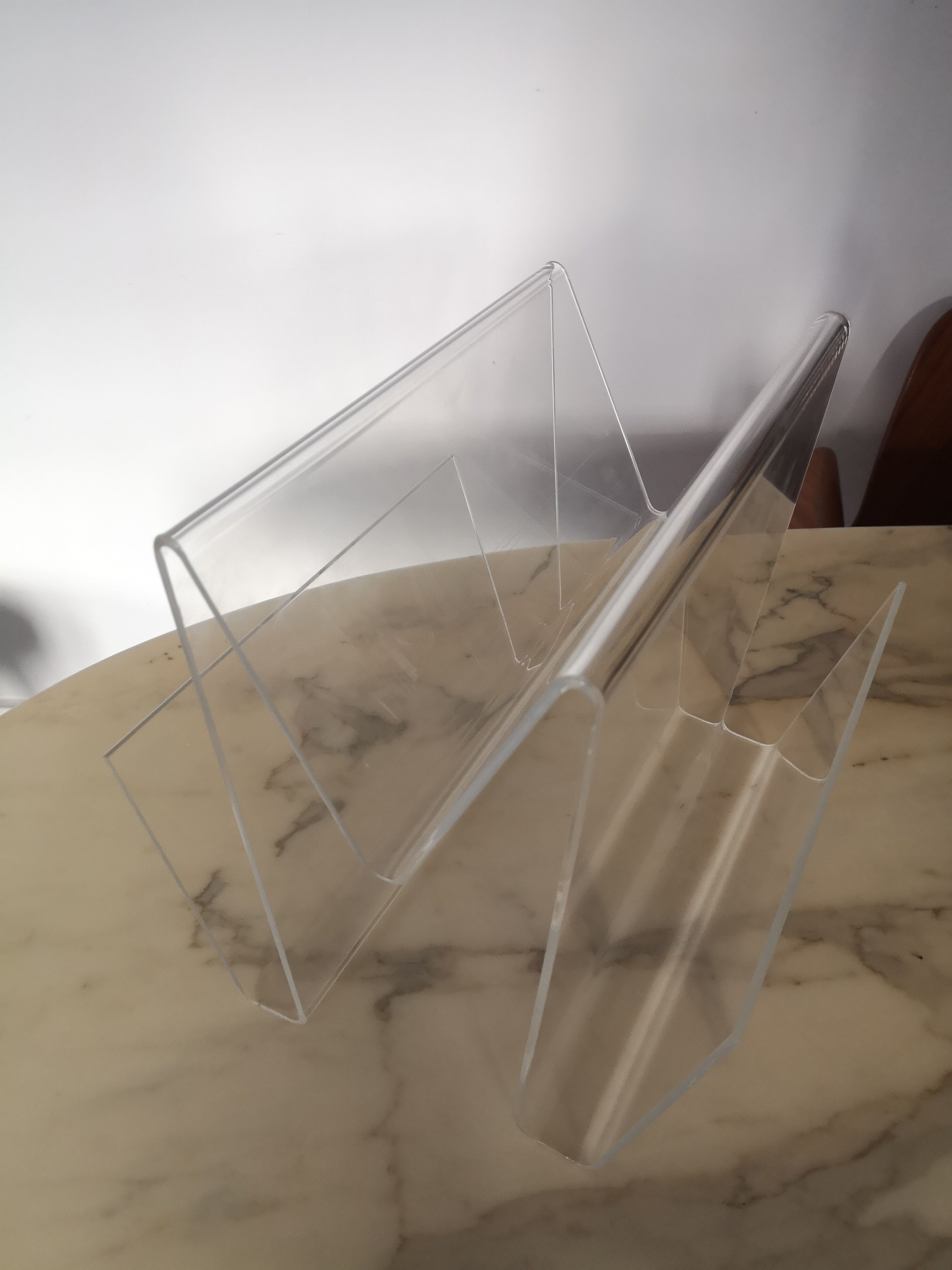 Plexiglass magazine holder 1970